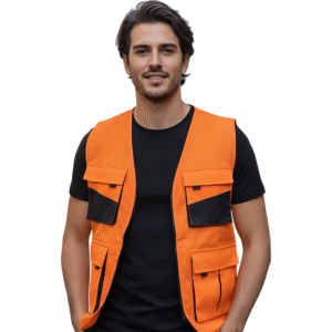 GILET ORANGE 04 POCHES