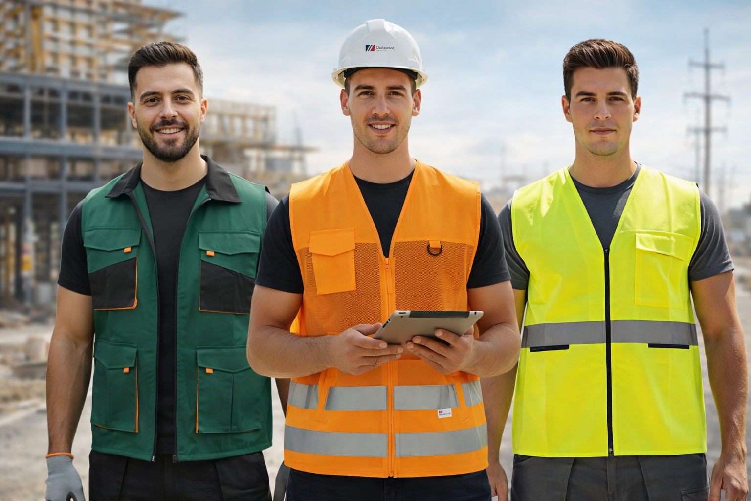 Gilets professionnels — travail et haute visibilité